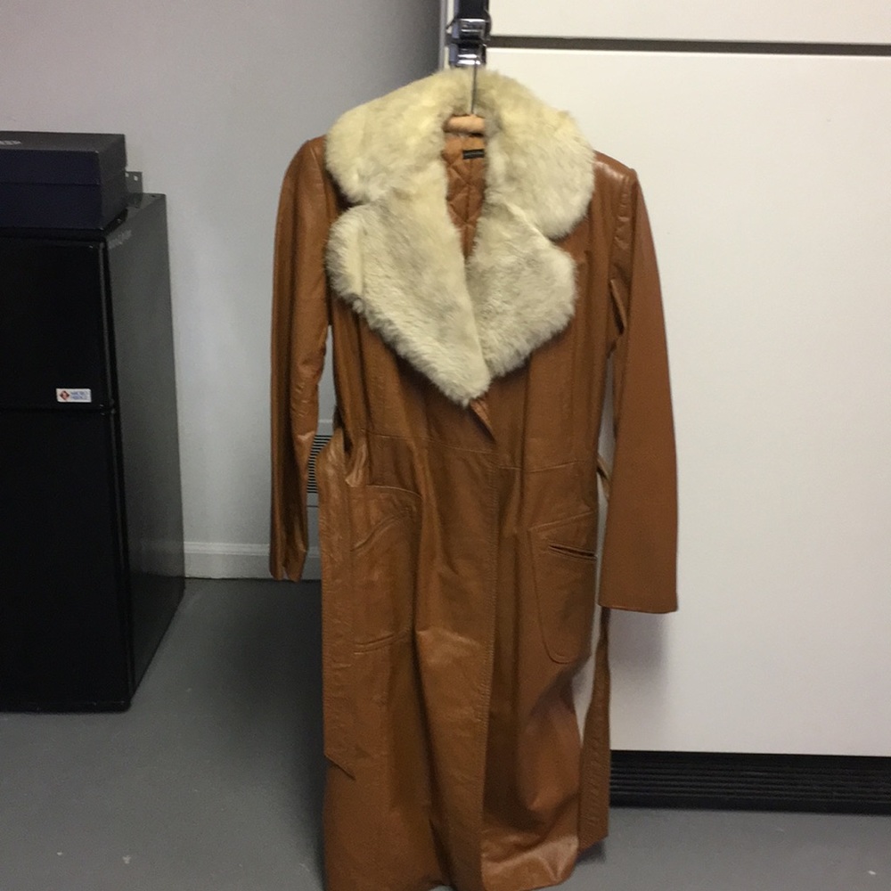 Leather coat